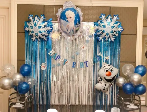Miniatura 3 de Cortinas de flecos de aluminio para fiestas - Melsan, paquete de 3, 3.2 x 8.2 pies, cortina de oropel para fiesta, telón de fondo para fotos