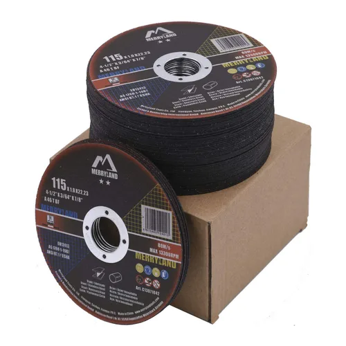 Miniatura 10 de Merryland Rueda de corte de 5 pulgadas para amoladora angular, rueda de corte de metal 5 x 0.045 x 7/8 ultrafina, paquete de 25, disco de corte