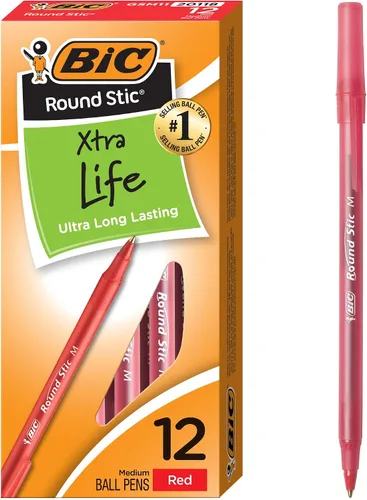 Miniatura 61 de BIC Round Stic Xtra Life - Bolígrafo redondo, punta mediana