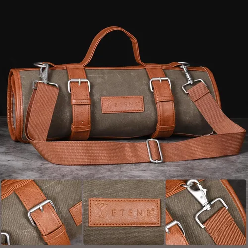 Miniatura 4 de Etens Kit de Barman de Viaje – Kit de Bartending de 22 Piezas con Herramientas de Bar, Accesorios de Barman, Bolsa de Herramientas de Lona Encerada