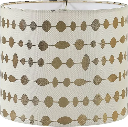 Miniatura 9 de Aspen Creative 31090A pantalla para lámpara de araña de transición con forma de cilindro en color beige, 12 pulgadas de ancho (12 x 12 x 10 pulgadas)