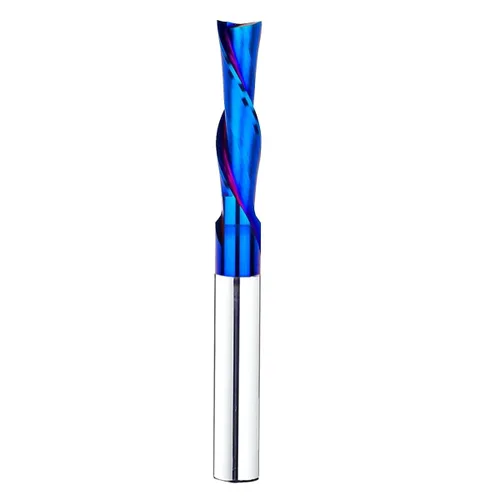 Miniatura 19 de BRD204 Broca de enrutador de inmersión en espiral de carburo sólido 2 flautas corte CNC Router Bits Molino de extremo NACO recubierto 1/8 "CD X 3/4