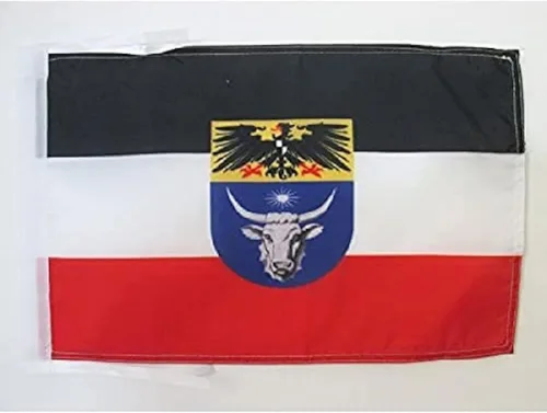 Miniatura 633 de Bandera de México AZ FLAG, 45.7 x 30.5 cm, con cordones - Pequeñas banderas mexicanas de 30 x 45 cm - Bandera de 45.7 x 30.5 cm