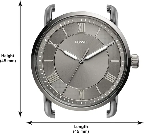 Miniatura 5 de Fossil Copeland - Reloj de cuarzo de acero inoxidable con correa de piel para hombre.