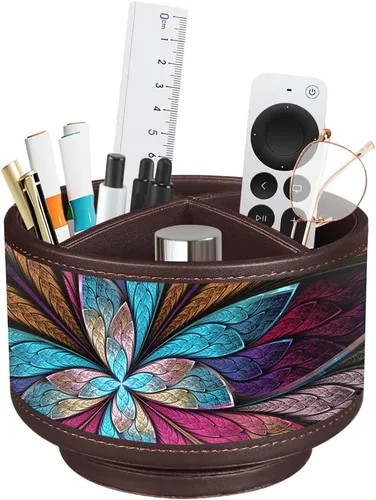 Miniatura 10 de Organizador para controles remotos de TV para mesa, porta lapiceros giratorio de 360 grados para organizadores y accesorios de escritorio, Playa