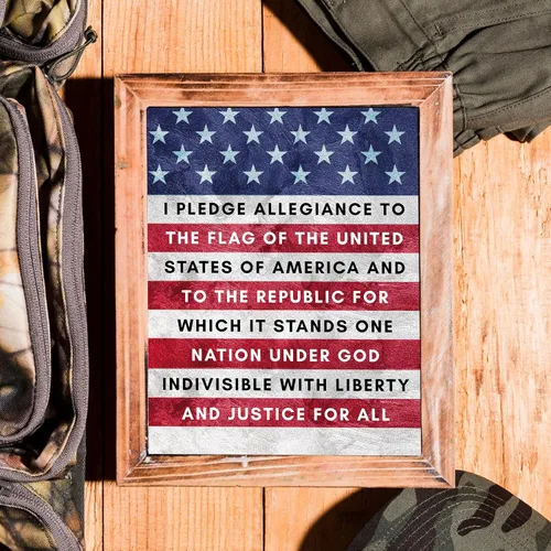 Miniatura 8 de Circa Print Impresión de pared de la bandera de Estados Unidos, vibrante gráfico motivacional con refranes, carteles e impresiones de banderas