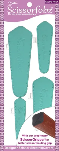 Miniatura 46 de Fundas protectoras para tijeras de diseño, para pequeñas tijeras de bordado, color verde mar, #SS-7