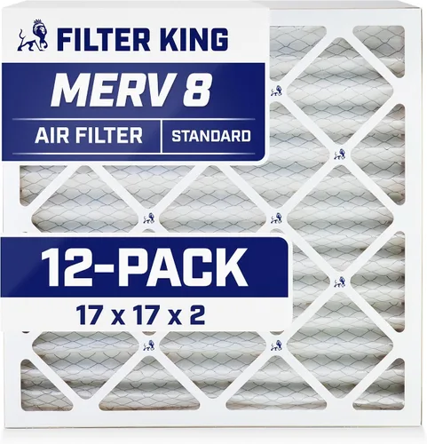 Miniatura 159 de Filter King Filtro de aire de 5.88 x 12.13 x 1 (MERV 8) (paquete de 12) filtros de horno de CA para control de polvo y alergias, fabricados en EE.