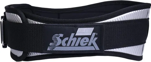 Miniatura 10 de Schiek Sports 3004 Cinturón de elevación de fibra de carbono - Cinturones de gimnasio de elevación de potencia para soporte de espalda baja Negro