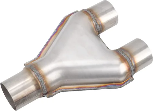Tubo en Y de acero inoxidable T409 de 3 pulgadas de diámetro interior individual a 2 pulgadas de diámetro interior dual, conector adaptador de