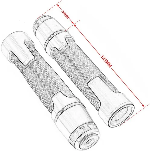 Miniatura 2 de Motorcycle Handlebar Grips for MT-03 MT03 MT 03 2006 2007 2008 2009 2010 2011 2012 Motorcycle Knobs Anti-Skid Handle Ends Grips Bar Hand Handlebar