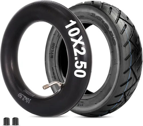 Miniatura 10 de RUTU Repuesto de neumático o tubo interior y neumático de 10 x 2.50 para scooters eléctricos inteligentes de equilibrio automático, aerotabla se 10