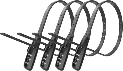 WARLION Cerradura de Brida con Cable - Cerradura de Cable Ajustable de 3 Dígitos, para Portabicicletas, Casco de Motocicleta, Patineta, Esquís,