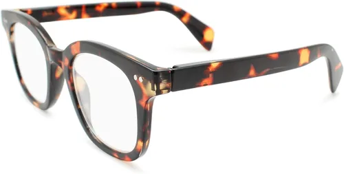 Miniatura 2 de 2SeeLife Lentes de lectura cuadrados retro de tortuga para hombres y mujeres para lucir modernos con visión clara, para lectores duraderos