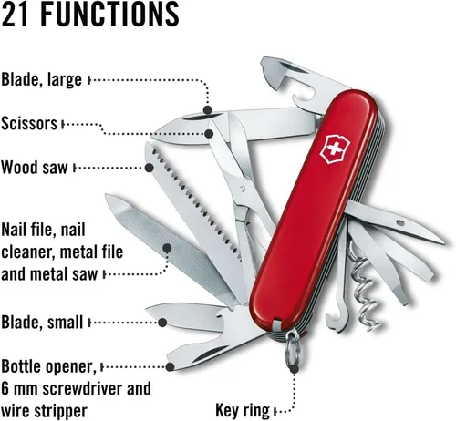 Miniatura 4 de Victorinox Swiss Army Ranger – Navaja de bolsillo, color rojo, 91 mm