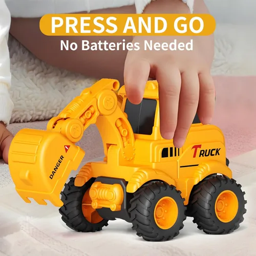 Miniatura 5 de Olbyefly Juguetes de Construcción para Niños de 2 3 4 5 6 + Años, Niños Pequeños y Niñas, Juguetes de Camiones Excavadores de Caja de Arena