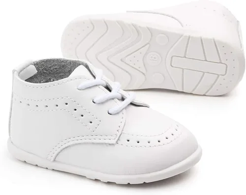 Miniatura 2 de Zapatos Oxford de piel sintética para niños y niñas, adecuados para gatear, vestido de boda, fiestas de cumpleaños y cualquier ocasión