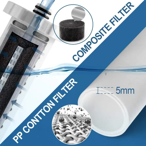 Miniatura 3 de Miniwell Filtro de ducha 720-Plus con cartuchos reemplazables, filtro de cabezal de ducha con filtros dobles, elimina el 99% de cloro
