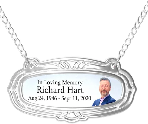 Miniatura 5 de Urnas de cremación cruzadas personalizadas de medallón para cenizas de adultos, hombres y mujeres, urnas funerarias de 200 libras para cenizas