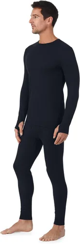 Miniatura 3 de Cuddl Duds Ropa interior térmica para hombre, forro polar, capa base para clima frío, parte superior e inferior de leggings, conjunto de invierno