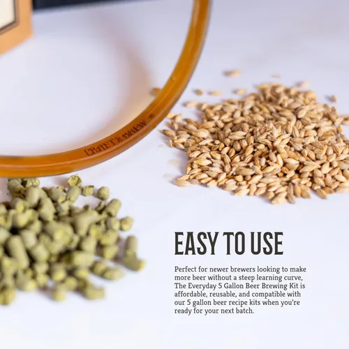 Miniatura 6 de Craft A Brew - El kit de elaboración de cerveza diaria de 5 galones - Receta Hefeweizen - Fácil para principiantes - Kit de fabricación de cerveza