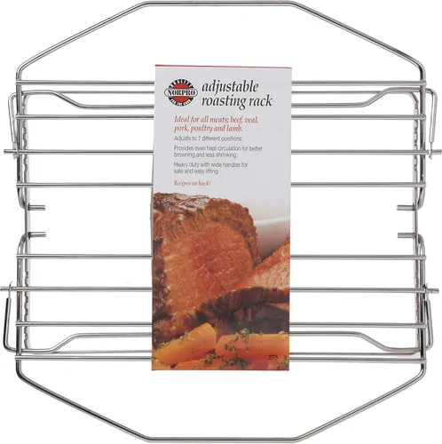Miniatura 2 de Norpro 275 Parrilla de Asado Ajustable Niquelada, 11 pulgadas, Plateado