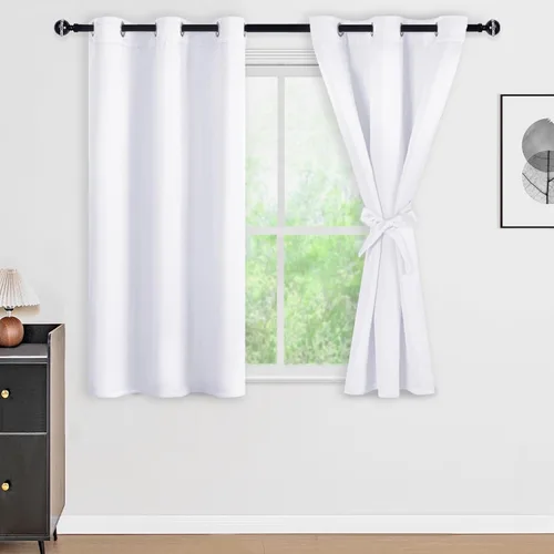 Miniatura 150 de DWCN Cortinas 100% opacas de 84 pulgadas de largo para dormitorio con forro negro, paneles de cortina de ventana de doble capa con aislamiento Azul