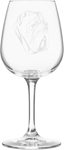 Miniatura 366 de Copa de vino de 12.75 onzas con diseño de perro grabado