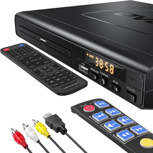 Miniatura 12 de Reproductores de DVD para TV con HDMI, reproductores de DVD que reproducen todas las regiones, reproductor de DVD simple con fácil funcionamiento