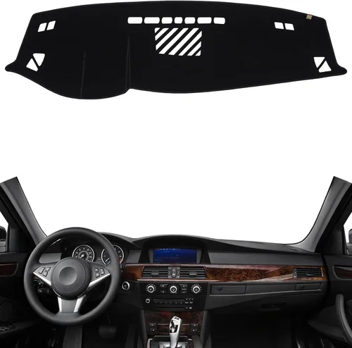 Miniatura 38 de TUCAREST Funda para salpicadero Compatible con Ch-Evy Silverado 1500/2500 HD/3500 HD 2019-2023, GM-C Sierra/HD 2500/ HD 3500 2019-2023, alfombrilla