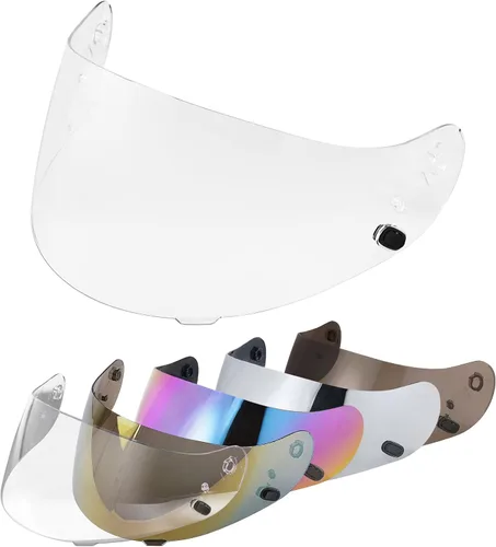 Miniatura 11 de VCOROS Casco de motocicleta, visera de repuesto para casco HJC HJ-09 CL-15 CL-17 CL-16 CL-SP AC-12 FS-10 CS-R1 IS-16 CS-R2 Shield Arcoíris