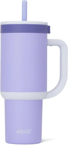 Miniatura 32 de Ello Oasis Botella de Agua de Acero Inoxidable de 30oz - Flower Quilt Colcha de flores