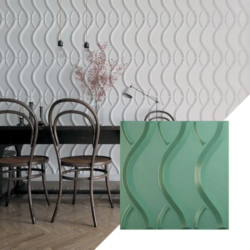 Miniatura 27 de Ekena Millwork WP20X20NXWH 19 5/8 pulgadas de ancho x 19 5/8 pulgadas de alto Nexus EnduraWall Decorativo 3D Panel de Pared Cubre 2.67 pies cuadrados