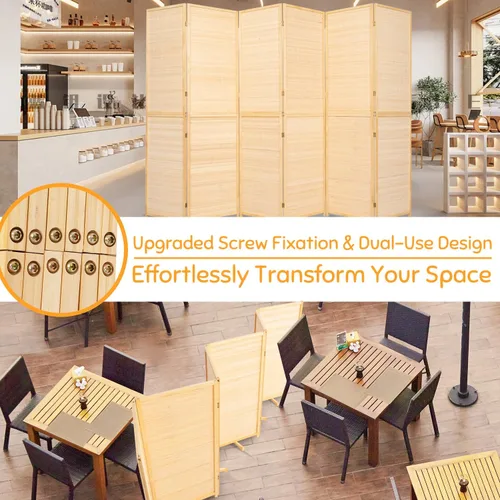 Miniatura 7 de JVVMNJLK Divisor de habitación, pantalla de privacidad plegable de 6 pies de alto, divisor de partición para separación de habitaciones, divisor
