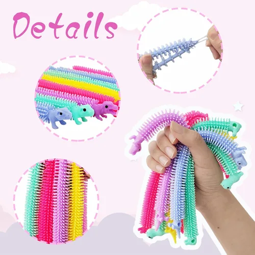 Miniatura 3 de 40 PIEZAS Juguete Fidget Elástico, Juguetes Fidget de Cuerdas Elásticas Coloridas, Juguetes Fidget Sensoriales Antiestrés para Niños y Adultos