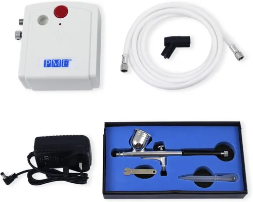 Miniatura 4 de PME Kit compresor de aerógrafo para manualidades de pasteles y decoración de pasteles