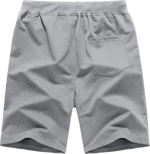 Miniatura 3 de CRYSULLY Pantalones cortos de algodón para hombre con bolsillos con cremallera