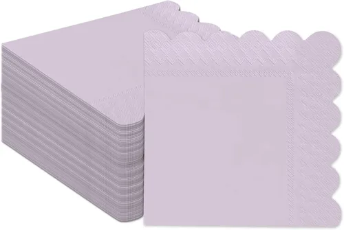Miniatura 11 de qiqee 24 colores Morandi servilletas de cóctel 5x5 pulgadas, servilletas desechables para bebidas, boda, cena, fiesta de cumpleaños, diseño de ola