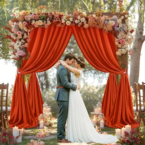 Miniatura 51 de Cortinas de Telón de Fondo Blanco de 2 Paneles 5 x 1,5 m de Poliéster, Telón de Fondo para Fotografía, Cortinas para Decoración de Fondo de Boda