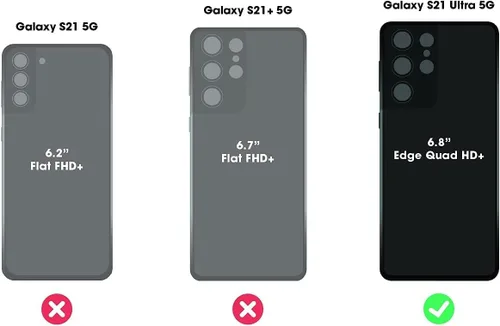 Miniatura 2 de OtterBox Commuter Series - Funda para Samsung Galaxy S21 Ultra 5G (solamente), embalaje no minorista, color negro