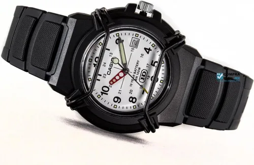 Miniatura 6 de Casio HDA600B-7BV Reloj de cuarzo de resina negra para hombre con esfera blanca, Azul, Reloj analógico, reloj de cuarzo