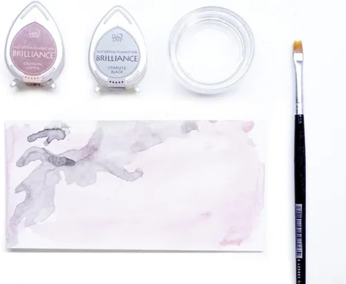Miniatura 2 de Tsukineko Paquete de 4 almohadillas de tinta Brilliance Dew Drop, tonos de joya