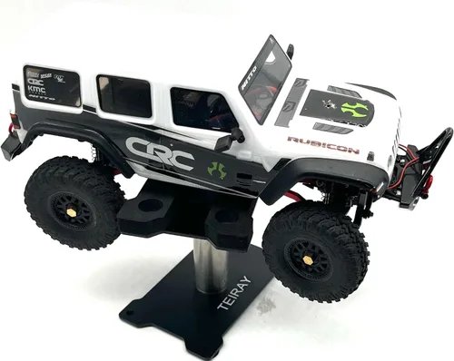 Miniatura 3 de Soporte de trabajo para automóvil a control remoto, estación de trabajo de reparación de aluminio de 360 grados de altura de rotación para 1/16 1/18