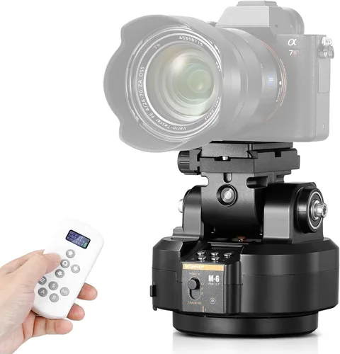 Soonpho M6 Cabezal de Trípode Panorámico Giratorio Motorizado con Seguimiento Automático de Rostro, Cabezal de Inclinación Panorámica con