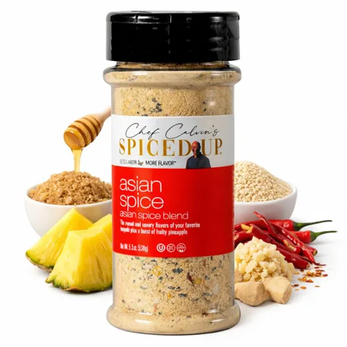 Condimentos asiáticos para barbacoa y marinados para res, salmón y pollo, condimento asiático con piña, jengibre y hojuelas de chile, semillas de