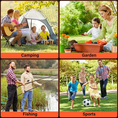 Miniatura 7 de Carritos con ruedas plegables colapsables: vagón de compras plegable de 360LBS portátil de alta resistencia para compras y camping - Vagón