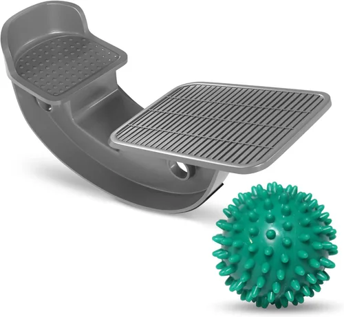 Miniatura 8 de ProHeal Balancín de pie rosa para aliviar la fascitis plantar, estirador de pantorrillas con masajeador de bola con pinchos, tendinitis de Aquiles