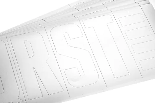 Miniatura 3 de Attwood 14142-7 Kit de letras y números de vinilo impermeable de 148 piezas, acabado negro Blanco