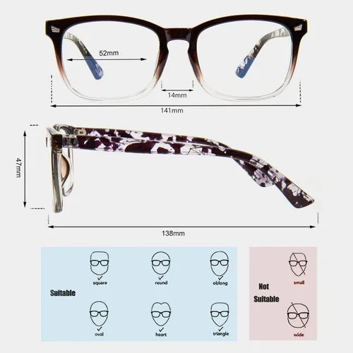 Miniatura 3 de MAXJULI - Lentes de bloqueo de luz azul, para lectura en computadora, juegos, televisión, teléfonos para mujeres y hombres (marrón translúcido)