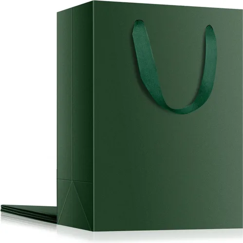 Miniatura 8 de EUSOAR Bolsas de compras de papel con asas, paquete de 25 bolsas pequeñas de papel kraft de 5.9 x 2.3 x 7.8 pulgadas, bolsa de mercancía